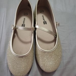 Smart Fit Gold Glitter Flats